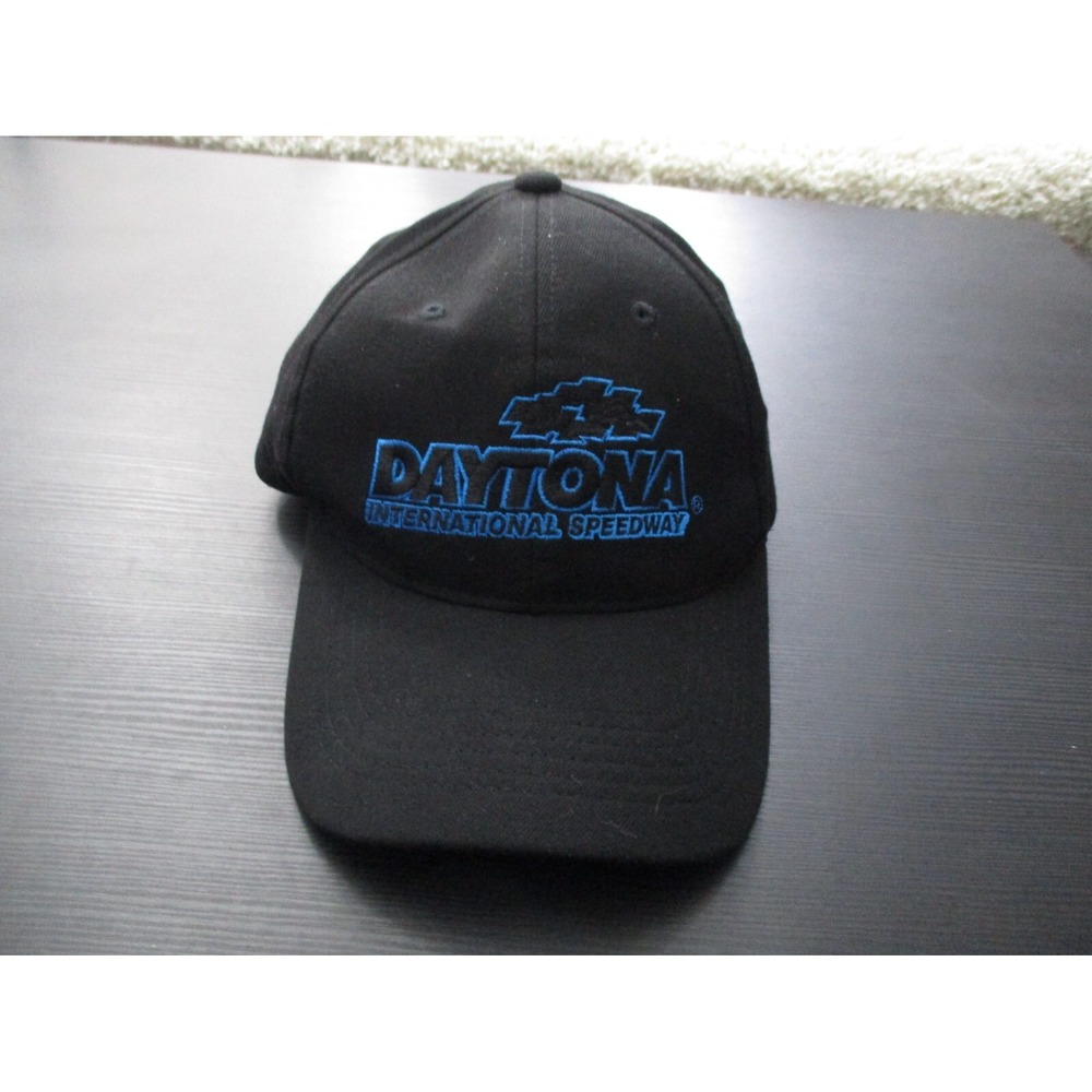 Nascar Hat Cap Mens Strap Back Black Racer Racing Daytona Speedway Cars Logo A2